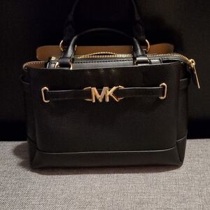 Michael Kors Black Tote with Gold Hardware